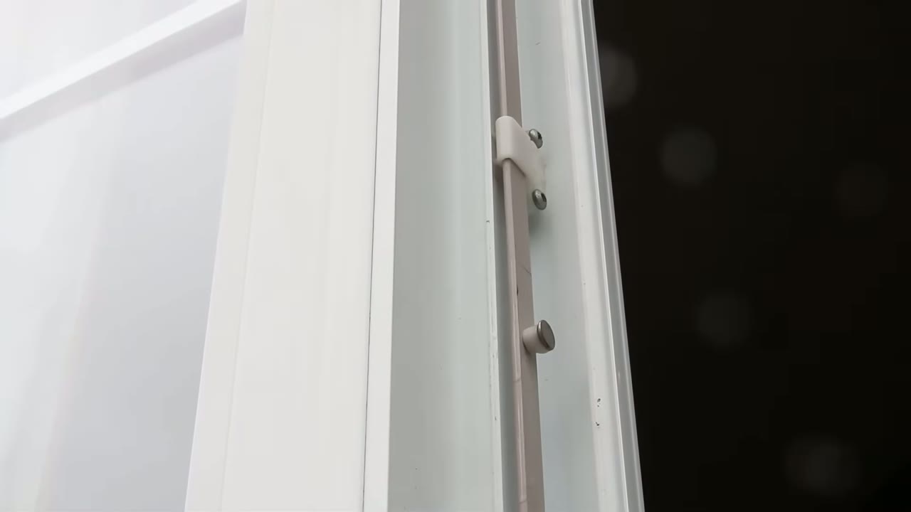Tie bar, roller cam and guide on the sash edge — all of it gets a shot of dry film